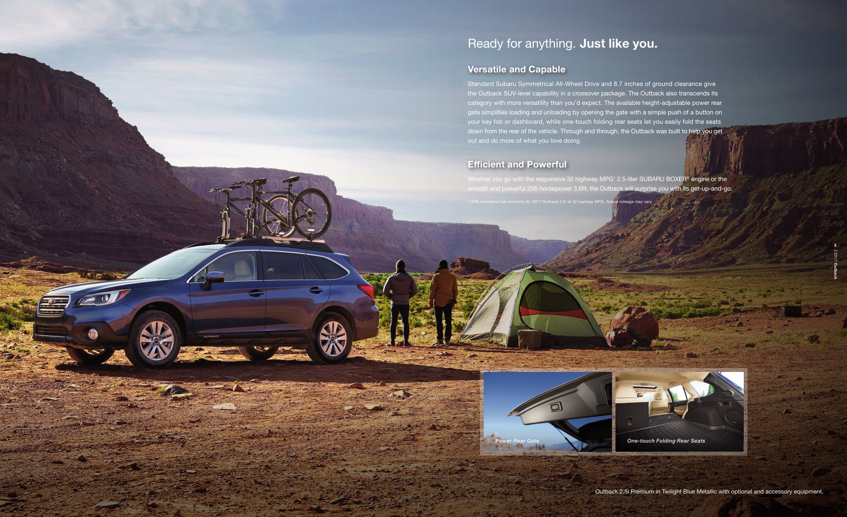 2017 Subaru Outback Brochure Page 1